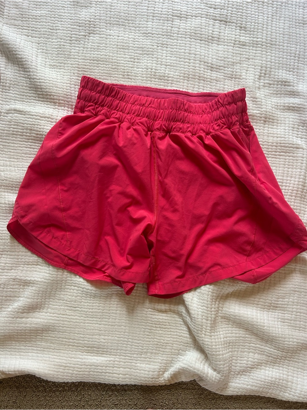 lululemon athletica Hot Pink Running Shorts with Elastic Waist